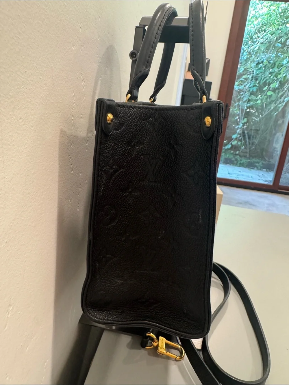 Louis Vuitton Black empreinte OnTheGo PM Bag